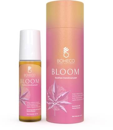 BOHECO BLOOM Menstrual Pain Relief Oil | Helps Reduce Cramps & Soothes Menstrual Pain Gel