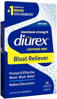 Diurex Max Water Pills- Max Strength Caffeine Free Diuretic- Relieve Water Bloat- 24 Ct Tablets