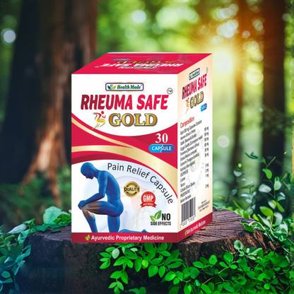 Health Made Ayurvedic Rheuma Safe Gold Pain Relief Capsule For Joint and Muscular Pain