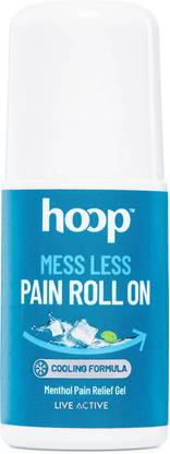 Hoop Pain Relief Roll On - Instant Cooling for Back, Neck, Leg, Joints, Shoulder Gel