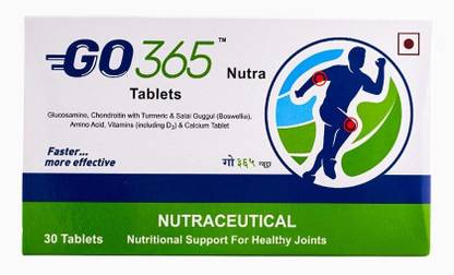 GO365 Nutra Tablets For Joint Pain, Stiffness And Osteoarthritis (Pack of 1) 30 Tablets