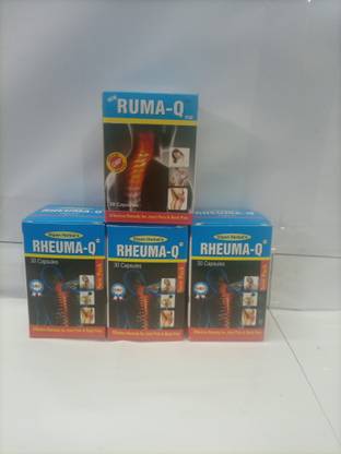 Dipan Herbal Rhema Q Cap & Ruma Q Capsule Pack of 4 (180 Cap+ 30 Cap) Capsules