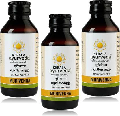 Kerala Ayurveda Murivenna Oil For Burns, Cuts, and Sprains 100 Ml (Pack of 3) Liquid