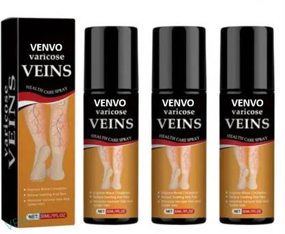 venvo Varicose vein spray - Instant Absorption Leg Relief (3*100ml) Spray
