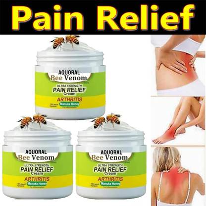 AQUORAL Bee Venom Pain Relief Cream Joint Revitalizer - True Solution for Pain Cream Cream