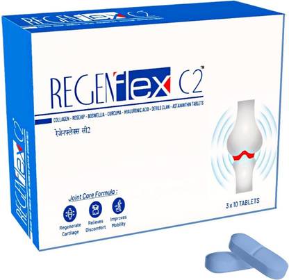 Regenflex c2 Regenflex C2_30 Joint Support Supplement,Type 2 collagen with 6 plant extract Tablets