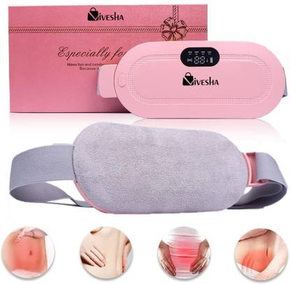 Vivesha Cordless Period Cramp Relief Massager & Heating Pad For Period Cramps Inhaler