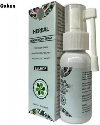 Oaken Herbal Piles Spray Eelhoe Hemorrhoids Relief Fast Acting Natural Formula Spray