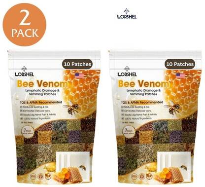 LORSHEL Bee Venom Foot Patches Sleep Patch for Detox and Mind Recovery Plaster & Patch