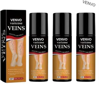 venvo Instant muscle pain relief varicose vein spray -Natural Cooling Action (3*100ml) Spray