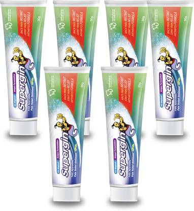 Medopharm Wellness Supergin Fast Ayurvedic Pain Relief Ointment | Pack of 6 Cream