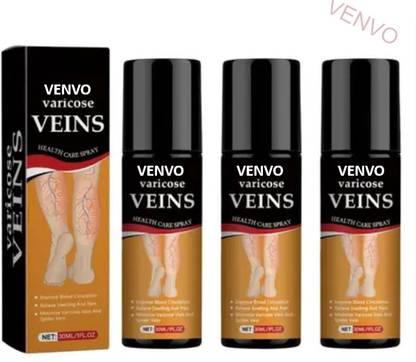 venvo Muscle pain relief varicose spray - Cooling Herbal Circulation Support (3*100ml) Spray