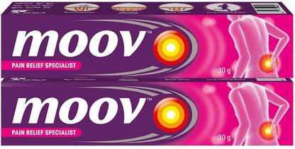 MOOV Instant Pain Relief Cream Regular - 30 gm, Pack of 2 Cream