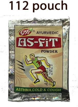 Eazybits As-Fit Powder is An Ayurvedic Powder For Asthma, Cold and Cough(112 POUCH) Powder