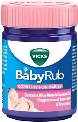 VICKS Specifically for Babies-Moisturize, Soothe and Relax your baby BabyRub Balm