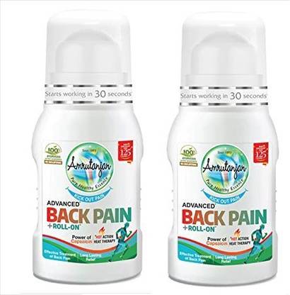 Amrutanjan Advanced Back Pain +Roll On Pack of 2 Liquid
