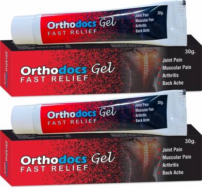 ORTHODOCS Fast Pain Relief Gel (Pack of 2) 60 g Gel