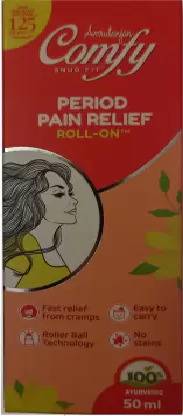 Amrutanjan Comfy Period Pain Relief Roll 50ml x 3 Liquid