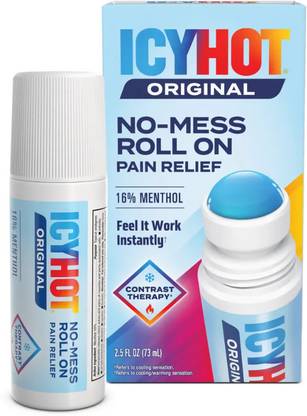 Icy Hot Medicated Pain Relief Natural Pain Relief Roll on 73 ml Liquid