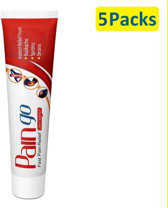 रकम PAIN GO - Fast Pain Relief Ointment - 5 x 30g (Instant relief from Backache, Sprains, Strains) बाम