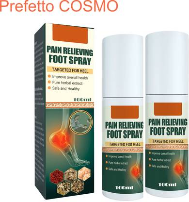 Prefetto COSMO Pain Relieving Foot Spray (2-Pack) – Instant Pain Relief Liquid