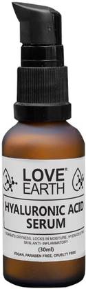 LOVE EARTH Hyaluronic Acid Serum W/ Aloe Vera For Moisturised & Hydrated Skin 30 ML