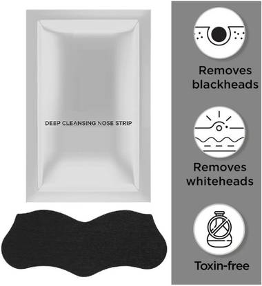 THTC Blackhead & Whitehead Remover Charcoal Nose Strips Mask