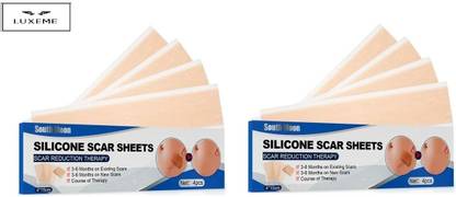 LUXEME Silicone Scar Sheets, Silicone Gel Sheets for Scar Removal, Silicone Sheet