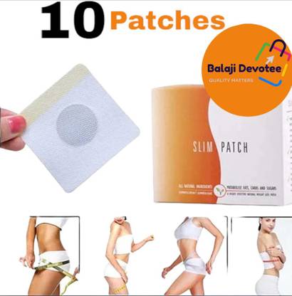 Porquepine 10 Pcs Weight Loss Slimming Fit Belly Button Patch Fat Burning Belly Weight Loss