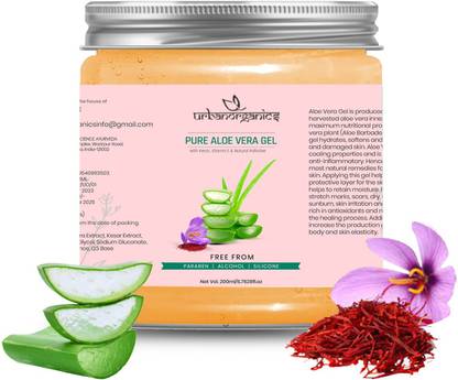 URBANORGANICS Vitamin E & enriched with kesar with Aloe Vera gel For Skin Brightening
