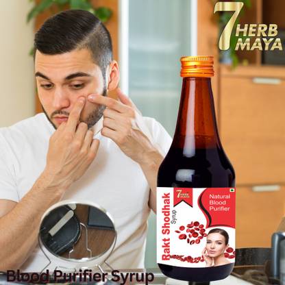 7Herbmaya Blood Purifier Syrup | Control Skin Problems | Naturally Reduce Acne & Pimples