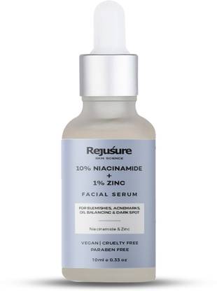 Rejusure 10% Niacinamide + 1% Zinc Face Serum -10Ml