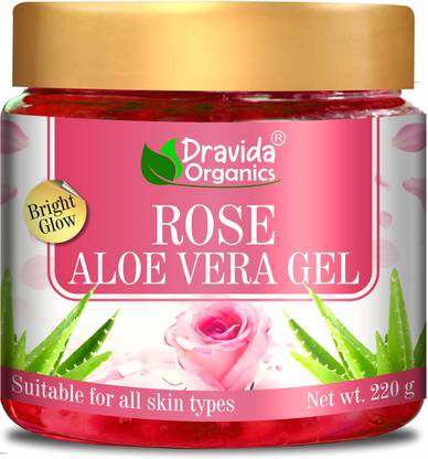 Dravida Organics 100% Pure Rose Aloe Vera Gel