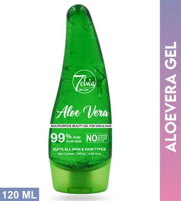 7elwa Aloevera Gel | 99.99% Pure Aloe Vera | Multipurpose Beauty Gel For Skin & Hair