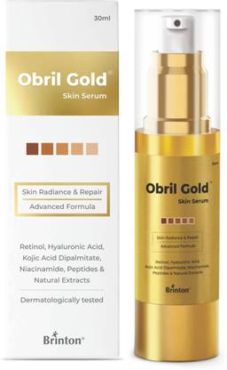 Brinton Gold Skin Serum for Acne Marks, Acne Prone Skin & Skin whitening 30 ml