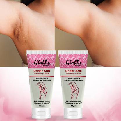 Globus Remedies Underarm Whitening & Brightening Cream For Dark Spot Removal, Set of 2