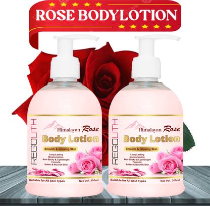 Regolith Rose Body Lotion Long-Lasting & Nourishing lotion,Daily use lotion