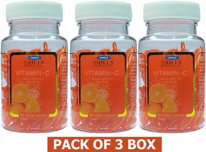 HAPDCO Aqui Plus Vitamin C Facial Capsule For Glow Skin, Acne, Pimples & Blackheads