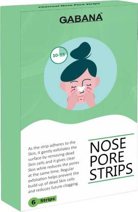 GABANA Nose Strips For Blackhead Whitehead Remover 6 Strips