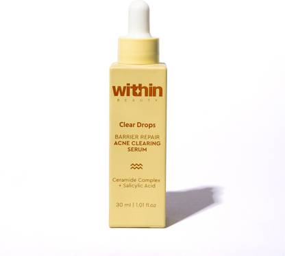 Within Beauty Clear Drops Barrier Repair Acne Clearing Serum|Ceramide complex + Salicylic Acid
