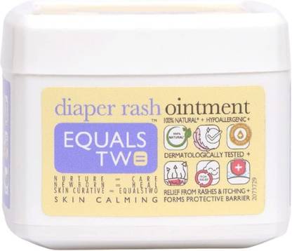 EqualsTwo 100% Natural Coconut Based Diaper Rash Ointment - Pack of 2