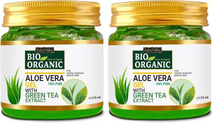 Indus Valley 100% Bio Organic Aloe Vera Gel For Skin Acne, Scars, Dark spots Face & Hair Care