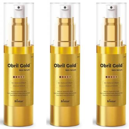 Brinton Gold Skin Serum for Hyperpigmentation with Dark Spot Removal ,30ml x Pack of 3