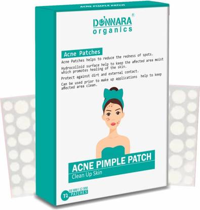 DONNARA organics Natural Face Acne Patch, Pimple Healing Patch for face 72 Patches