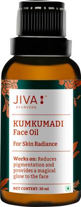 JIVA AYURVEDA Kumkumadi Oil - For Natural Glow - Reduces Scars, Blemishes & Pigmentation - 30 ml - Pack of 1