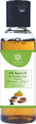 NATUUR Belly Button Oil- Healthy Hair, Natural Essential Oils, Promotes Healthy Hair