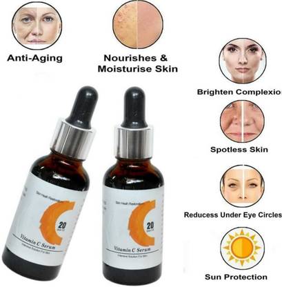 LOVE HUDA Vitamin C Skin Whitening and Glowing, Anti Aging Freckle Removing Face Serum