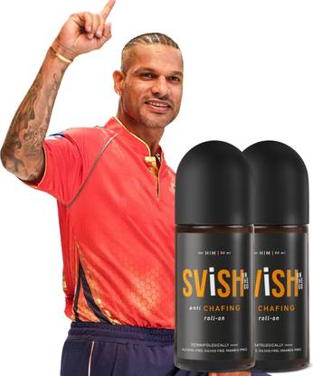 svish on the go Anti Chafing Roll on for Men - Reduces Thigh Rash, Itching & Irritation