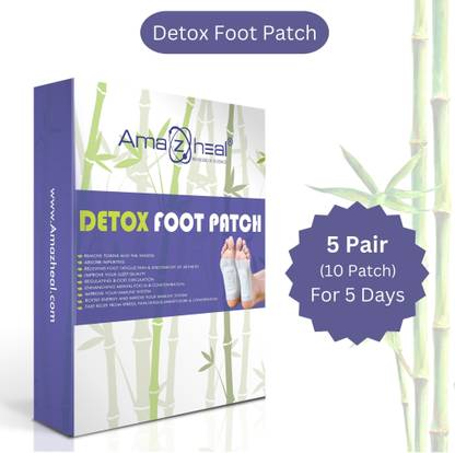 Amazheal Premium Detox Foot patches, Cleansing Toxin Remover Foot Pads,1box=10 Patches Plaster & Patch