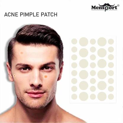 Mensport Acne Pimple Patch|36 Hydrocolloid Waterproof Patches|For Active Surface Acne
